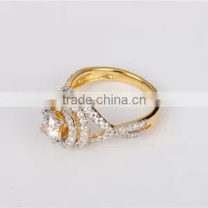 Latest Beauty Design Diamond Ring Flower Shape 925 Silver cz Ring thumbnail-4