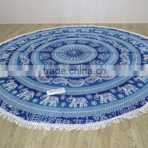 Mandala Round Beach Towel thumbnail-1
