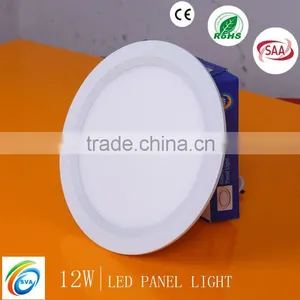 AC85-265V Alluminum+PC 12w SMD28635 Led Slim Round Panel Light SSP001-12W thumbnail-1