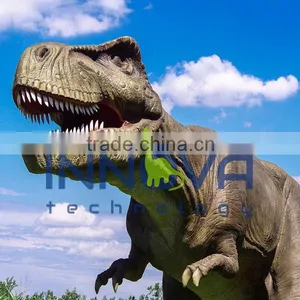 Mechanical T-rex Dinosaur With Other Dinosaur Party thumbnail-4