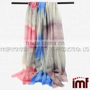 Women's High-Grade Elegant Painted 100% Pure Wool Scarf Shawl thumbnail-2