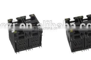 2*N Ports RJ45 PCB JACK /Socket/Connector With LED thumbnail-1