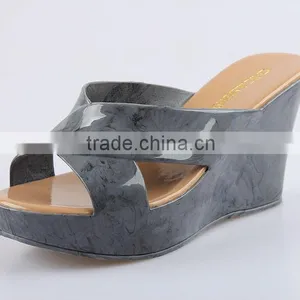 2015 New Wedges Slippers Waterproof Slippers Summer Fish Mouth Female Wedge Slippers thumbnail-2