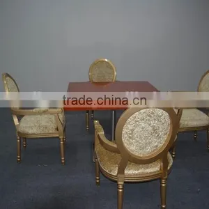 French Style Velvet Dining Table Set XYN1242 thumbnail-1