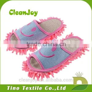 The Bottom of the Linen Chenille Indoor Winter Slipper Shoes thumbnail-1