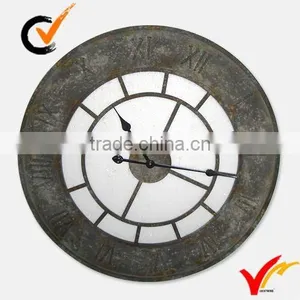 Shabby Metal Wall Clock for Home Decoration thumbnail-1