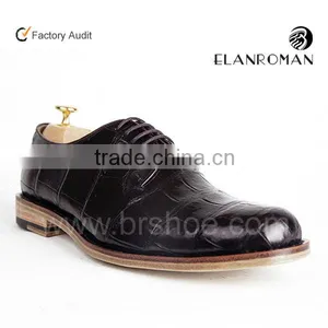 Supply Clients Design Upscale Classic Men Crocodile Leather Shoes thumbnail-1