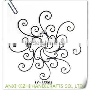 LC-80128 Wholesale Metal Iron Antique Hanging Craft Wall Decor With Tealight Holder thumbnail-6