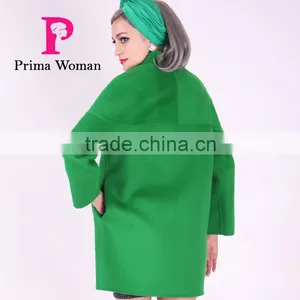 2016 New Design Spring Women Short Slim Fit Wool Coat thumbnail-6