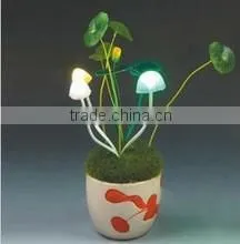 LED Flashing Mushroom Flowerpot for Promotion Gift, Home/cafes/bars Decoration, Creating Romatic Atmospheres thumbnail-1