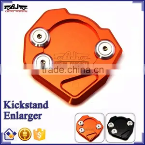 BJ-SSE-KT001 Motorcycle Parts CNC Aluminum Side Stand Base Extension Kickstand Enlarger for KTM DUKE 125/200/390 thumbnail-1