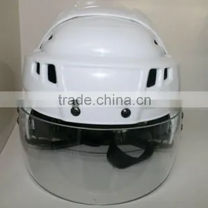 2016 Clear Visor Sport Ice Hockey Player Helmets for Sale With Ear Muff thumbnail-4