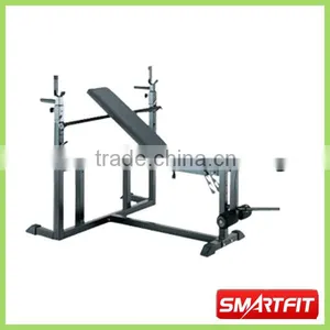 Barbell Combined Weight Lifting Bench With Leg Extension and Plate Fitness Gym Equipment thumbnail-1