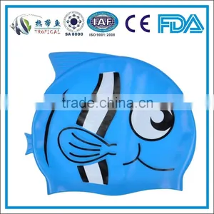 Custom Kids Cartoon Silicone Swimming Caps thumbnail-1