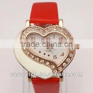 Fashion Heart Shape Diamond Lady Wrist Watch thumbnail-1