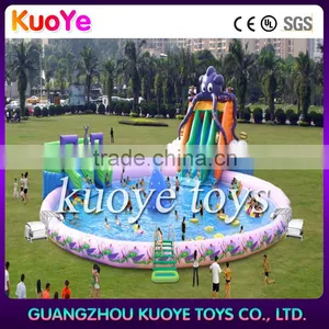 Inflatable Slide and Pool,octopus Water Park Inflatable Ground,inflatable Play Water Park thumbnail-1