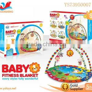 Lovely Colourful Plastic Baby Safety Fitness Frame With Baby Rattle Baby Play Gym Blanket thumbnail-1