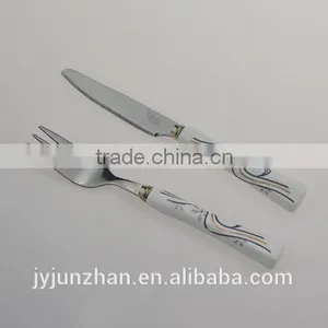 Fruit Fork Knife Sets With High Mirror Polish and Ceramic Handle thumbnail-4