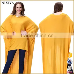 2016 Summer Women Batwing Sleeve Yellow Color Top For Woman thumbnail-1