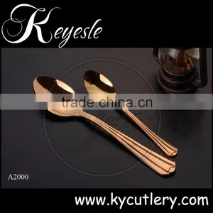 Rose Gold Cutlery,gold Plated Flatware,flatware Set thumbnail-4