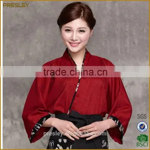 Japan Style Restaurant Hotel Waitress Bar Staff Black Uniform Japanese Sushi Uniform thumbnail-5