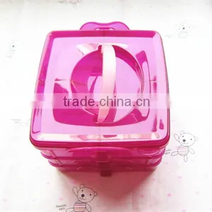 Portable Plastic Drawer Storage Box With Handle thumbnail-1