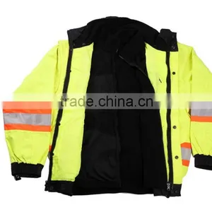 Adult Safety JacketTwo-tone 4 In 1 Hi Vis Safety Work Jackets Fluorescent Work Jackets Quality Choice thumbnail-2