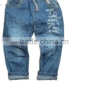 Kids Jeans Rib Jeans New Design Funky Denim Jeans Pants Baby Moda Boys Jeans Denim Hot Pants Trousers thumbnail-1