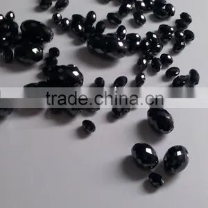 NATURAL LOOSE CYLINDRICAL SHAPE-BLACK DIAMOND BEADS SIZES FROM 2MM-6MM thumbnail-1