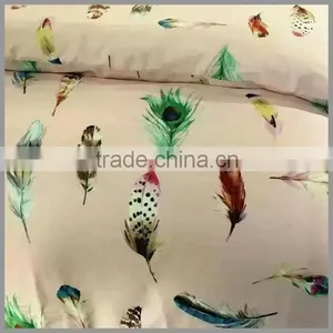 Best Sellers Reactive Printed Bedding Sets /feather Print Duvet Cover and Pillow Covers thumbnail-4