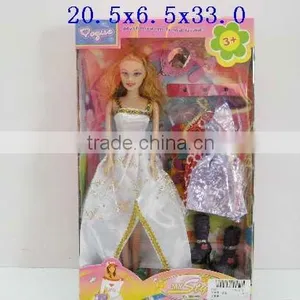 Solid Body Fashion Doll Set Plastic Toy thumbnail-1
