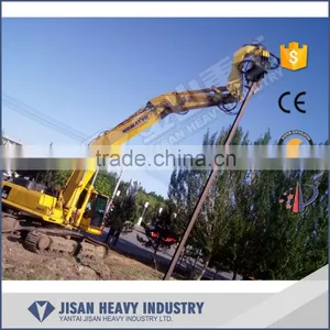 20 Ton Excavator Attachment Hydraulic Pile Driver Used for Tree Planting, Municipal Garden, Highroad Etc. thumbnail-2