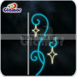 Holiday Decoration Designer Lamp Poles Motif With Star thumbnail-1