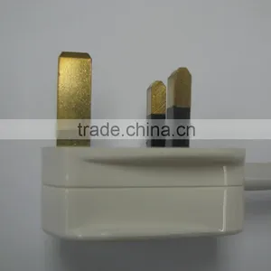 BS Standard 3 Pins 3-13A/250V Rewireable Molded Power Plug thumbnail-1