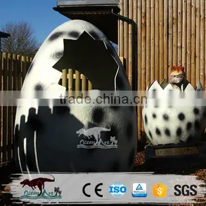 BY-DY-042003 Theme Park Handmade Fiberglass Hatching Dinosaur Eggs thumbnail-2