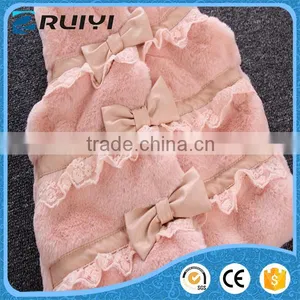 Girls Pink Sleveless Clothes, Pink Fur Vest Clothes Apparel thumbnail-3