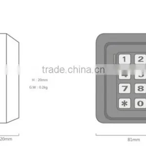 Lumos Digital Backlit Keypad Access Control thumbnail-4
