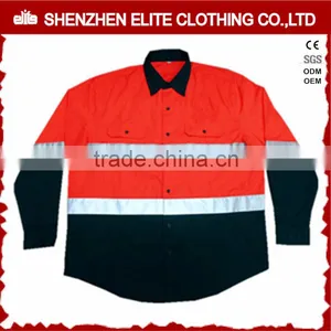Class 2 100% Cotton Pocket Embroidery Safety Work Shirts thumbnail-1