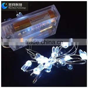 2m 20leds Rabbit Shape Mini Christmas Light With Battery Box thumbnail-2
