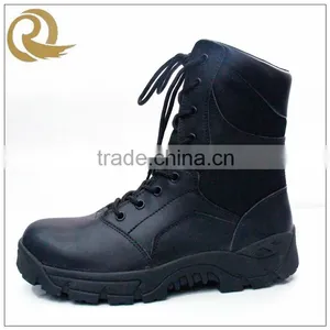 China Leather Combat Cheap Price Military Tactical Black British Army Boots thumbnail-1