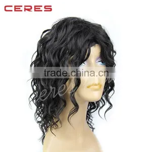 Best Seller 20'' Unit Curled Indian Human Hair Wig for Black Women thumbnail-6