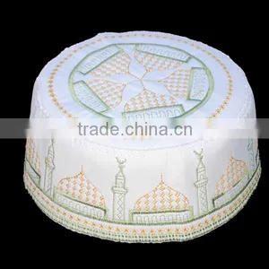 White Muslim Hats For Men Wholesale thumbnail-1