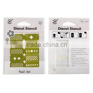 Fashion French Manicure Nail Art Design Tips Nail Sticker DIY Stencil thumbnail-4
