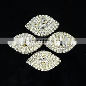 New Design Fashion Gold Tone Cat Eye Crystal Shank Button RNK170J thumbnail-1