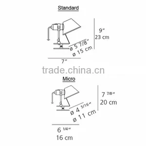 0815-5 Diffuser is Fully Rotatable Very Handy Spring Clip Clip Spot Wall Lamp for Hotel thumbnail-2