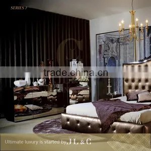 Stainless Steel Bedroom Dresser Interior Design for Luxury Funiture From China AB07-04 Dresser- JL&C Luxury Home Furniture thumbnail-2