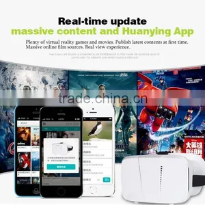 Free Sample!2015 Hot Selling Plastic VR Headset Good Price 3d Virtual Reality Headset Plastic 3d Glasses vr thumbnail-3