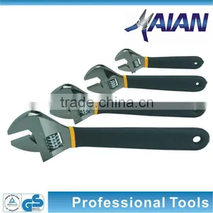 Adjustable Wrench With Plastic Covering Handles thumbnail-1