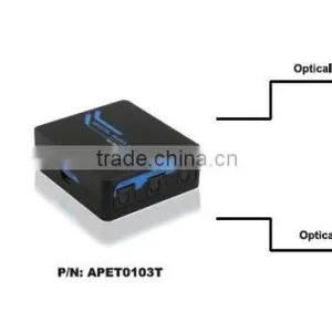Mini SPDIF/TOSLINK Digital Optical Audio Splitter 1x3, 1 in 3 Out Audio Splitter thumbnail-5