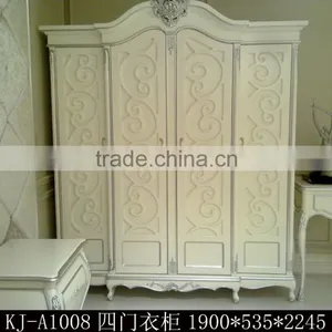 Manufacturer Direct Supplier Modern Elegant France Type Bedroom Furniture Bed Bedside Table Wardrobe Dressing Table Bench thumbnail-6